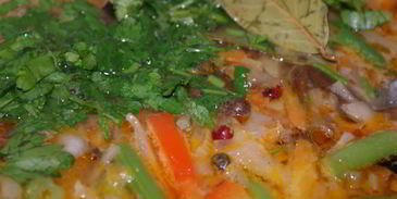 овощной суп с грибами и баклажаном