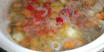 овощной суп с машем и цветной капустой