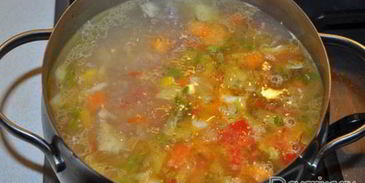 овощной суп с мясным фаршем по-чешски