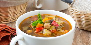 овощной суп с нутом и лимоном