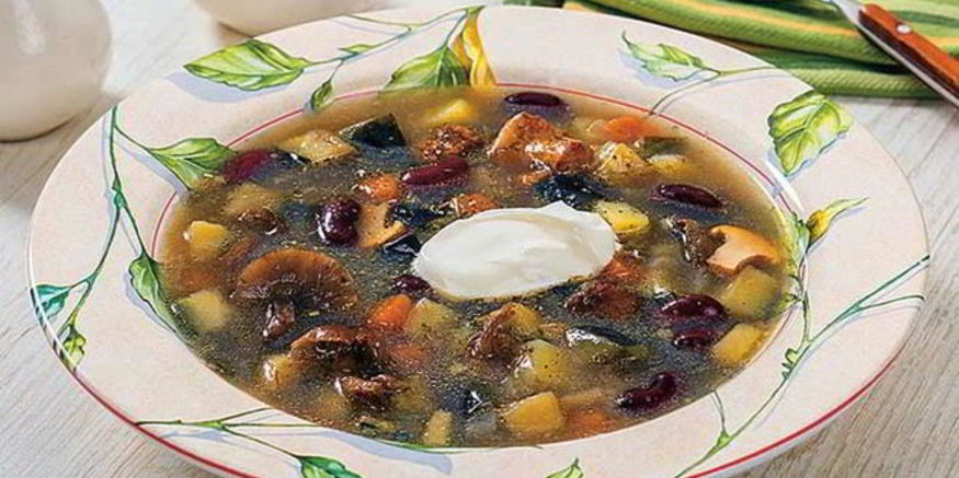 Рецепт овощного супа с опятами