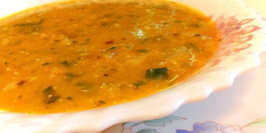 Рецепт овощного супа с орехами
