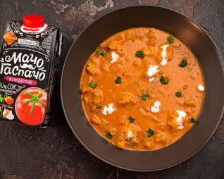 Овощной суп с томатом