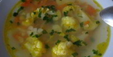 овощной суп с цветной капустой