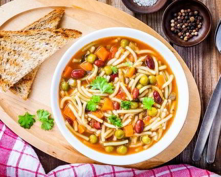 Овощной суп с вермишелью