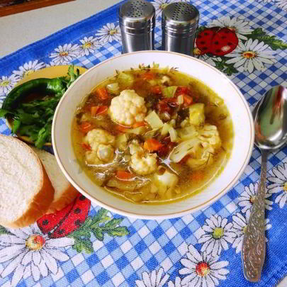 Овощной суп в мультиварке