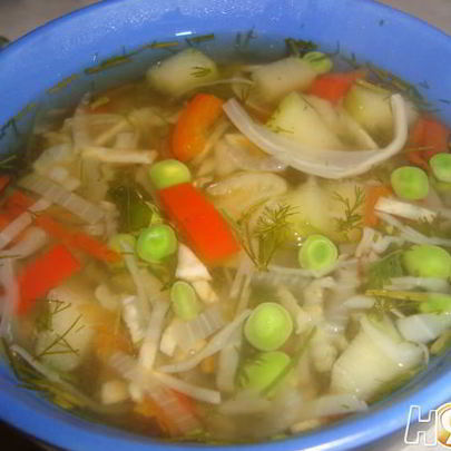 Суп овощной вегетарианский