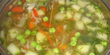 суп овощной вегетарианский