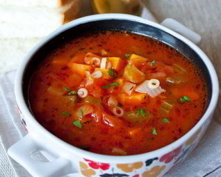 Томатный овощной суп