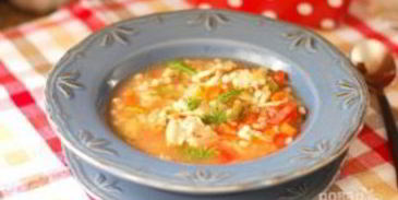 перловый суп с солеными огурцами