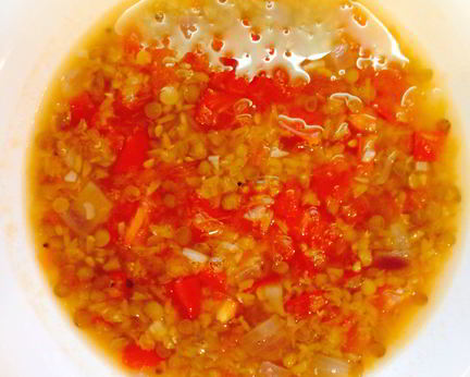 Чечевичная похлебка из красной чечевицы