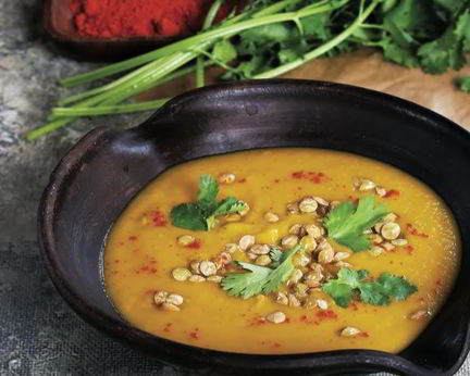 Чечевичная похлебка на бараньем бульоне