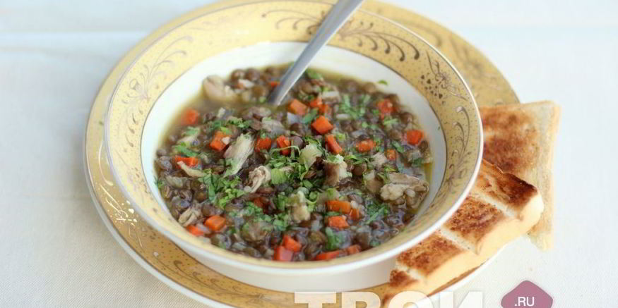 Рецепт чечевичной похлебки с курицей