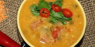 чечевичная похлебка с сальчичоном