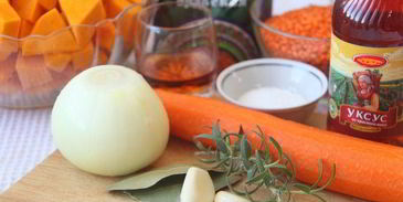 чечевично-тыквенная похлебка