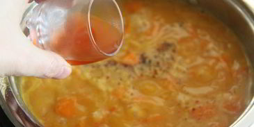 чечевично-тыквенная похлебка