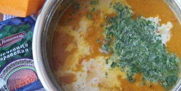 чечевично-тыквенная похлебка