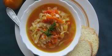 марокканская овощная похлебка с гренками