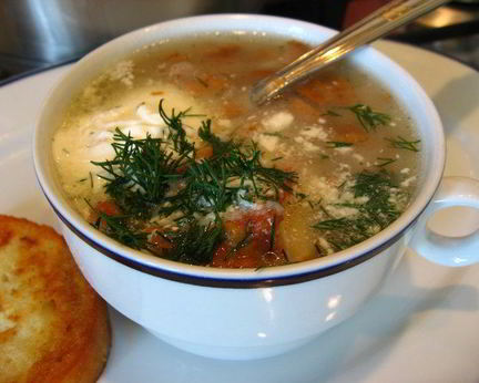 Наваристая похлебка с грибами