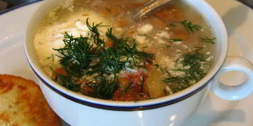 наваристая похлебка с грибами