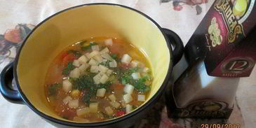 осенняя похлебка с сыром джюгас