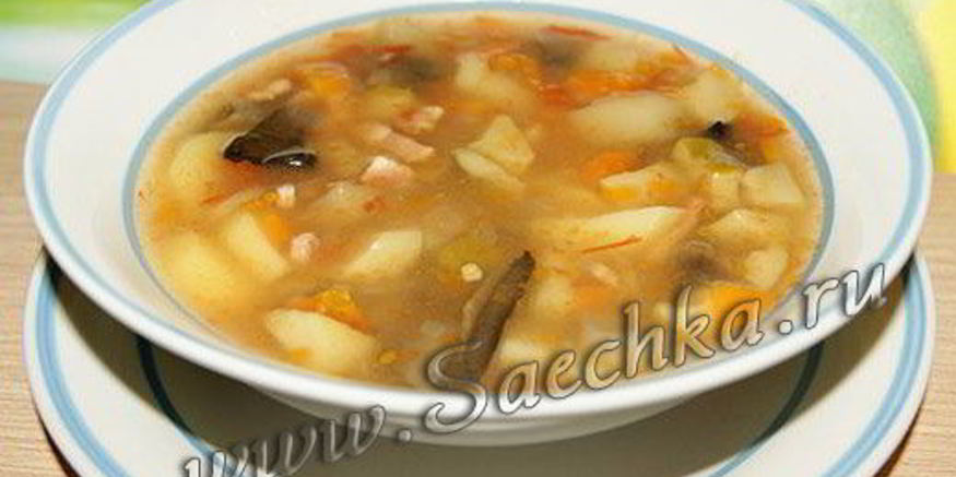 Рецепт похлебки грибной