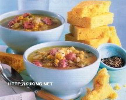 Похлебка из бекона и кукурузы