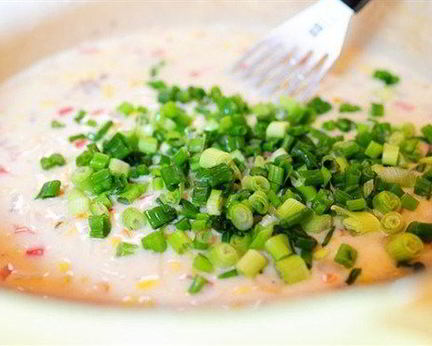 Похлебка с кукурузой и сыром