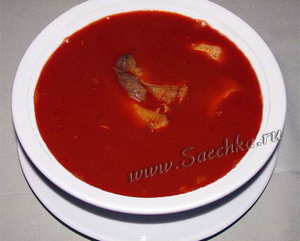 Рыбная венгерская похлебка Халасли