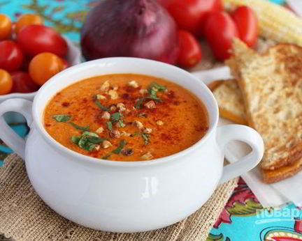 Томатная похлебка с кукурузой