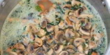 постный грибной суп