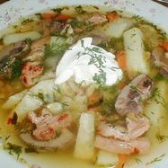 Рецепт Куриного рассольника с грибами