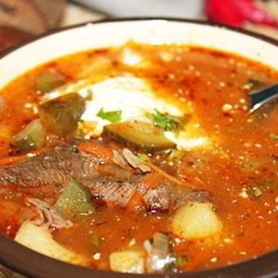 Рассольник из говядины