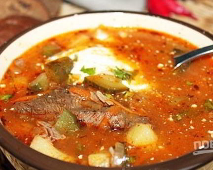 Рассольник из говядины