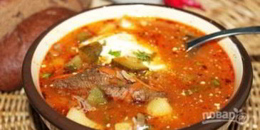 рассольник из говядины