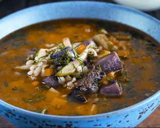 Рассольник из гусиных потрохов