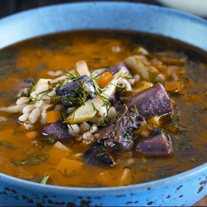 Рассольник из гусиных потрохов