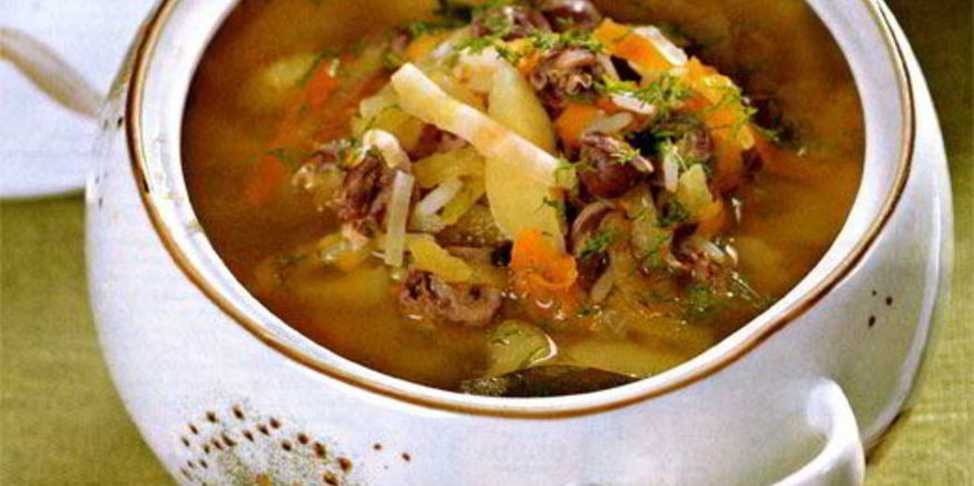 Рецепт рассольника из куриных потрошков