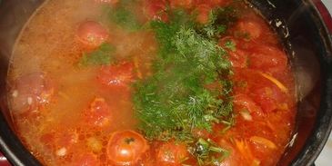 рассольник из маринованных помидоров