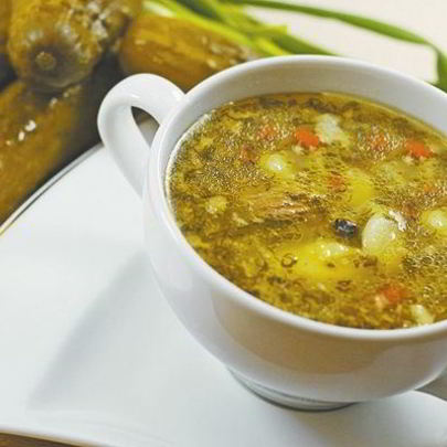 Рассольник из свинины