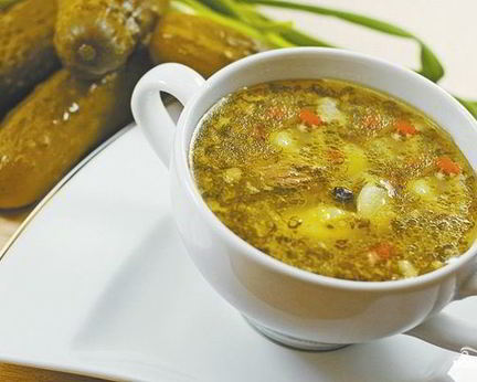 Рассольник из свинины