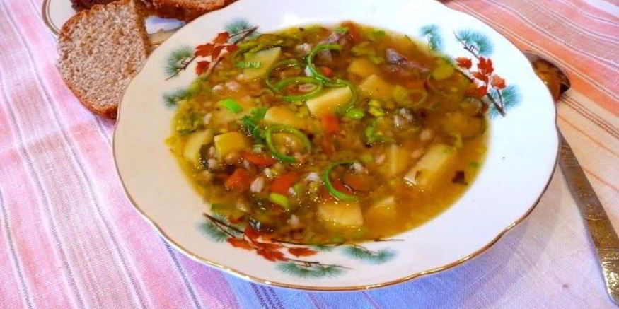 Рецепт рассольника ленинградского с мясом перловкой и огурцами