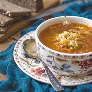 Рецепт Рассольника с грибами и булгуром