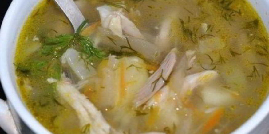 Рецепт рассольника с курицей и рисом