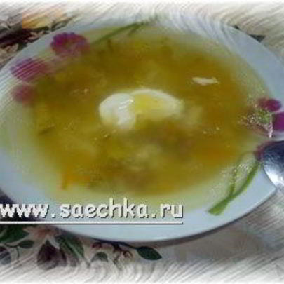 Рассольник с мясом в скороварке