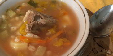 рассольник с перловкой