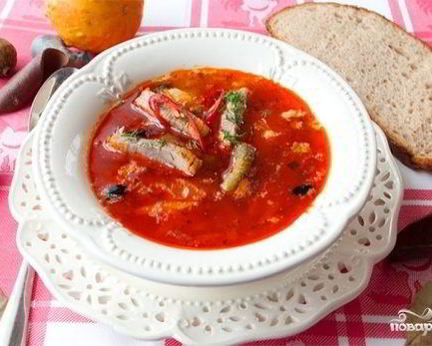 Рассольник с перловой крупой