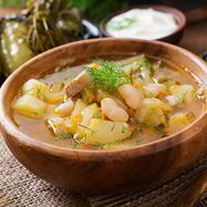 Рецепт Рассольника с рисом и ягненком