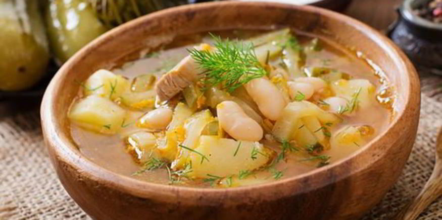 Рецепт рассольника с рисом и ягненком