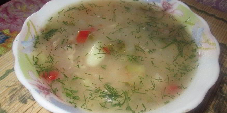 Рецепт рассольника со свининой